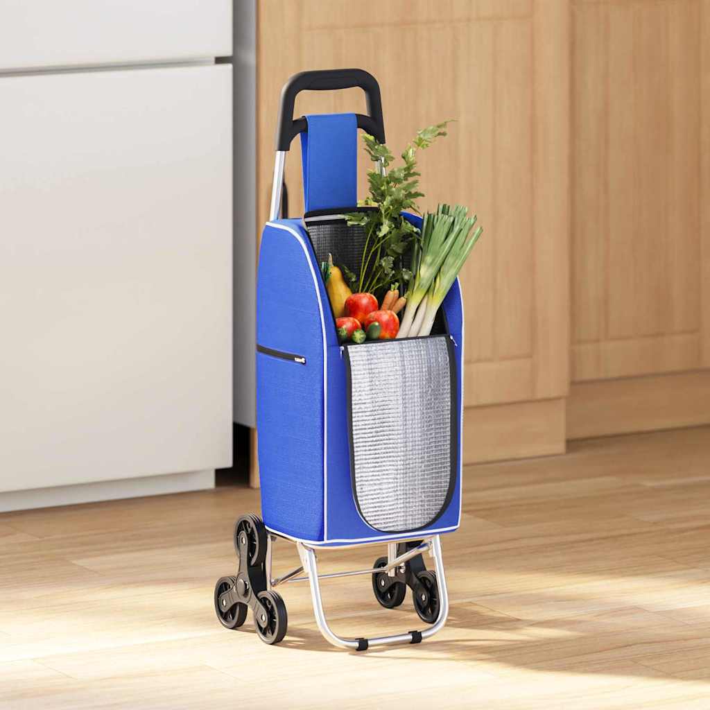 Καρότσι Αγορών Μπλε 39,5 x 33 x 93 εκ Ύφασμα Oxford - Pakobazaar