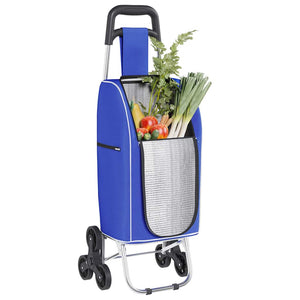 Καρότσι Αγορών Μπλε 39,5 x 33 x 93 εκ Ύφασμα Oxford - Pakobazaar