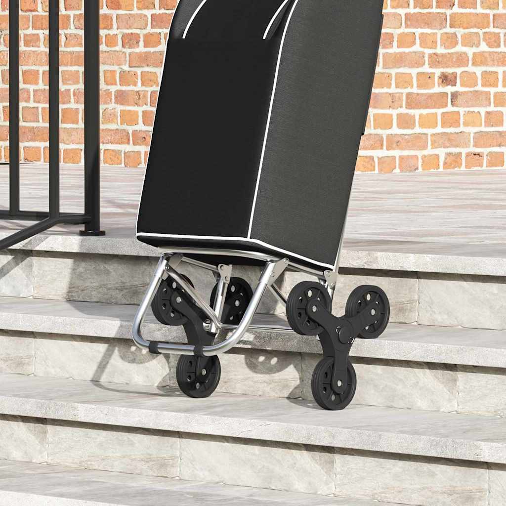 Καρότσι Αγορών Μαύρο 39,5 x 33 x 93 εκ Ύφασμα Oxford - Pakobazaar