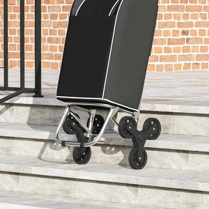 Καρότσι Αγορών Μαύρο 39,5 x 33 x 93 εκ Ύφασμα Oxford - Pakobazaar