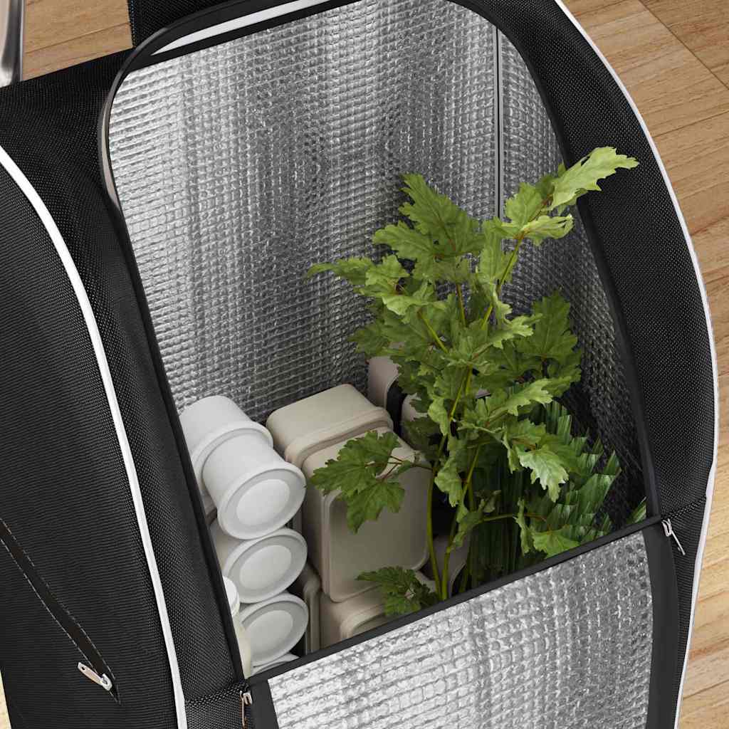 Καρότσι Αγορών Μαύρο 39,5 x 33 x 93 εκ Ύφασμα Oxford - Pakobazaar