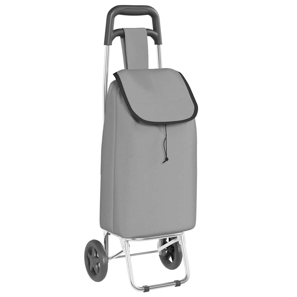 Καρότσι Αγορών Γκρι 35 x 28 x 92 εκ. Ύφασμα Oxford - Pakobazaar