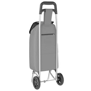Καρότσι Αγορών Γκρι 35 x 28 x 92 εκ. Ύφασμα Oxford - Pakobazaar