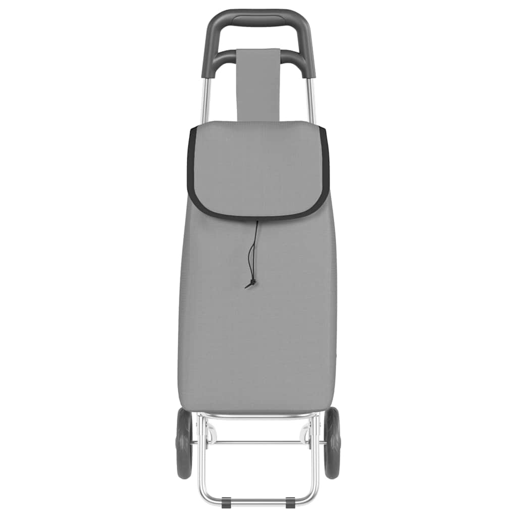 Καρότσι Αγορών Γκρι 35 x 28 x 92 εκ. Ύφασμα Oxford - Pakobazaar