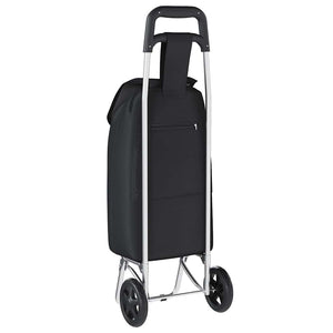 Καρότσι Αγορών Μαύρο 35 x 28 x 92 εκ. Ύφασμα Oxford - Pakobazaar