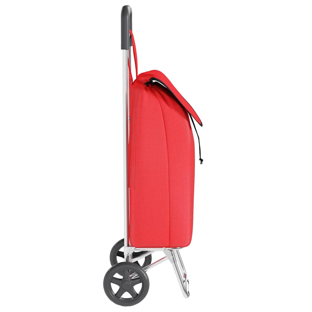Καρότσι Αγορών Κόκκινο 35 x 28 x 92 εκ. Ύφασμα Oxford - Pakobazaar