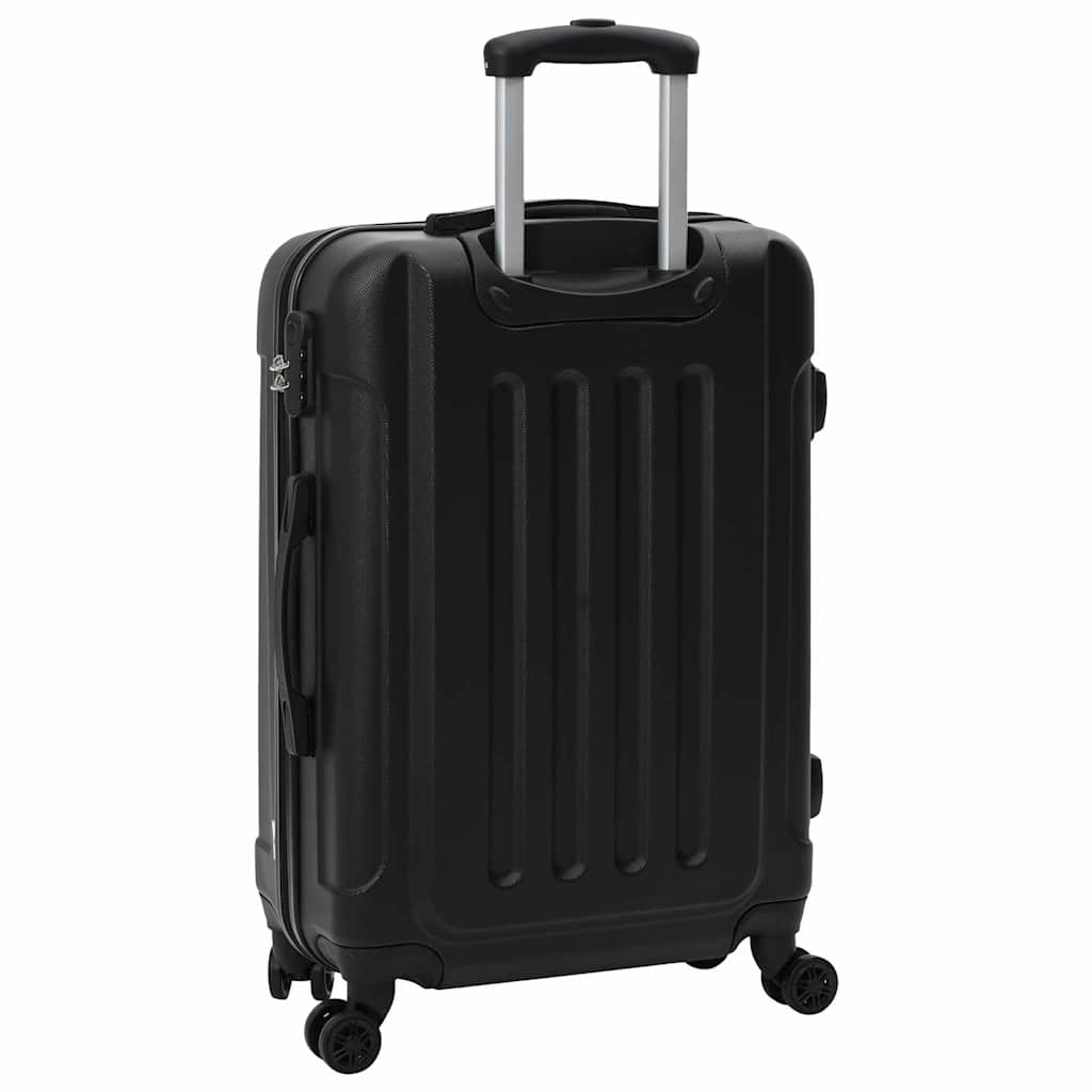 Βαλίτσα με κλειδαριά 3 pcs Μαύρο 50 x 31 x 78 εκ ΑΒΣ Πλαστικό