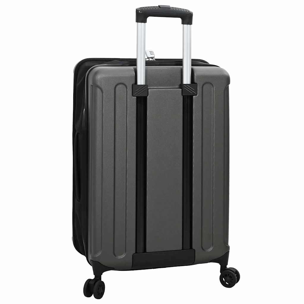 Βαλίτσα με κλειδαριά Σκούρο γκρι 43 x 27 x 66 εκ. ΑΒΣ Πλαστικό