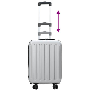 Βαλίτσα με κλειδαριά Ασημί 34 x 23 x 55.5 εκ. ΑΒΣ Πλαστικό