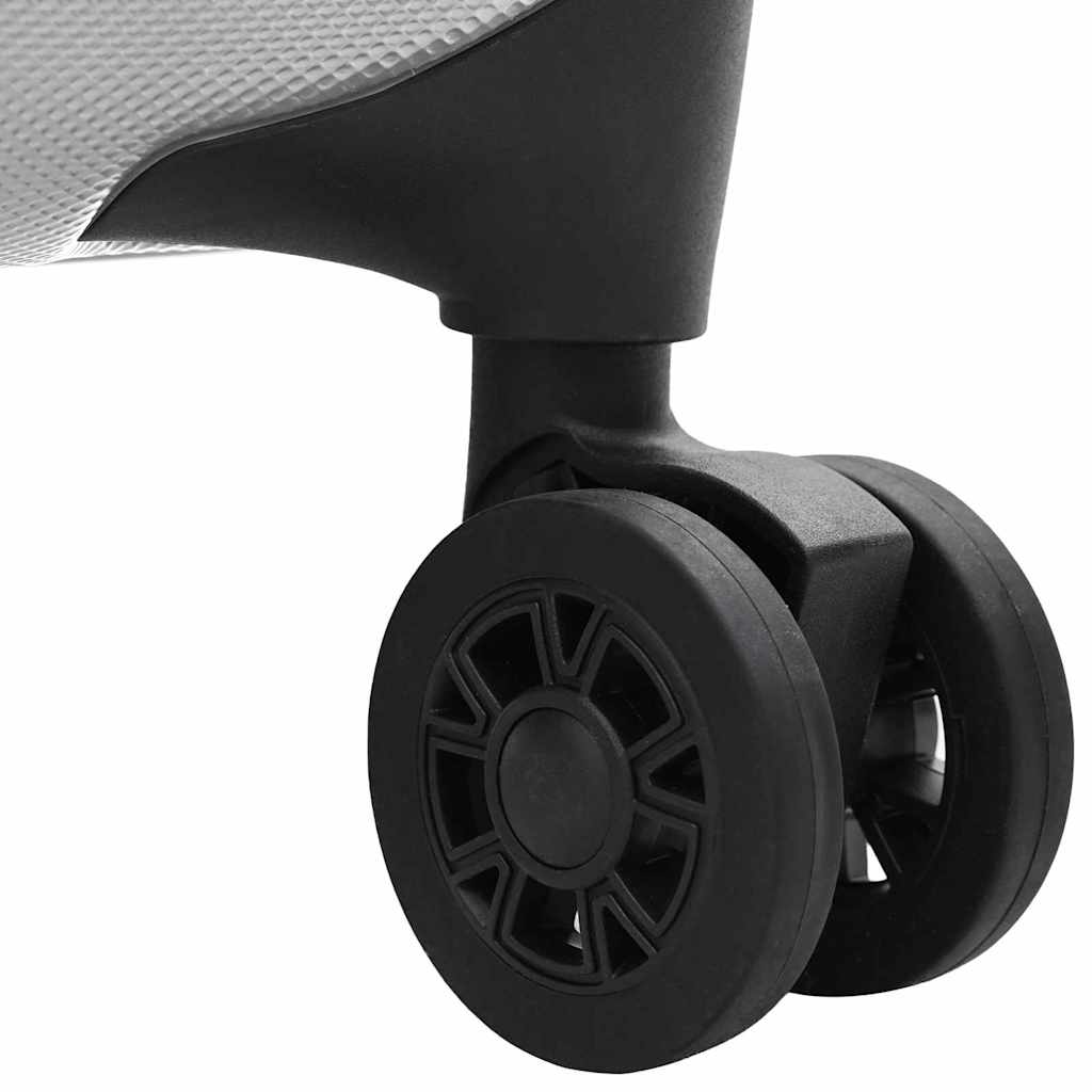 Βαλίτσα με κλειδαριά Ασημί 50 x 30 x 76 εκ. ΑΒΣ Πλαστικό - Pakobazaar