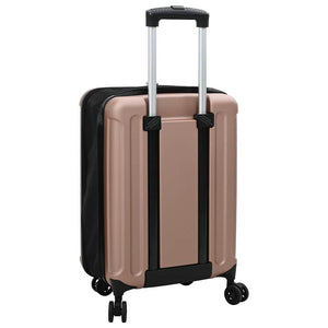Βαλίτσα με κλειδαριά ροζ χρυσό 34 x 23 x 55.5 εκ. ΑΒΣ Πλαστικό