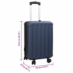 Βαλίτσα Σκούρο Μπλε 34 x 23 x 55.5 εκ. ΑΒΣ Πλαστικό - Pakobazaar