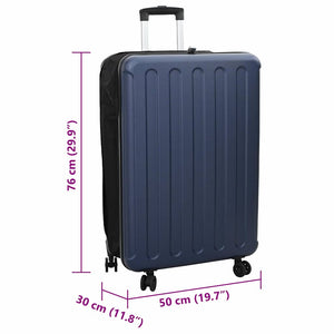Βαλίτσα με κλειδαριά Σκούρο Μπλε 50 x 30 x 76 εκ. ΑΒΣ Πλαστικό