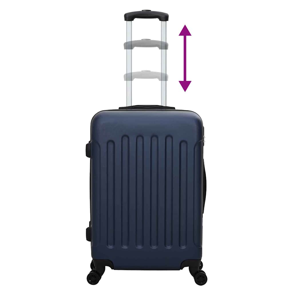 Βαλίτσα 3 pcs Σκούρο Μπλε 50 x 31 x 78 εκ ΑΒΣ Πλαστικό