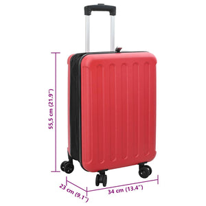 Βαλίτσα με κλειδαριά Κόκκινο 34 x 23 x 55.5 εκ. ΑΒΣ Πλαστικό