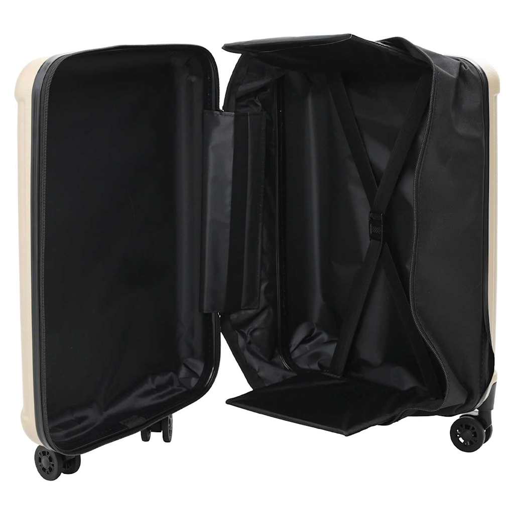 Βαλίτσα με κλειδαριά Μπρονζέ 34 x 23 x 55.5 εκ. ΑΒΣ Πλαστικό