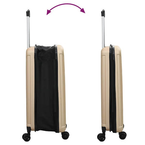 Βαλίτσα με κλειδαριά Μπρονζέ 34 x 23 x 55.5 εκ. ΑΒΣ Πλαστικό
