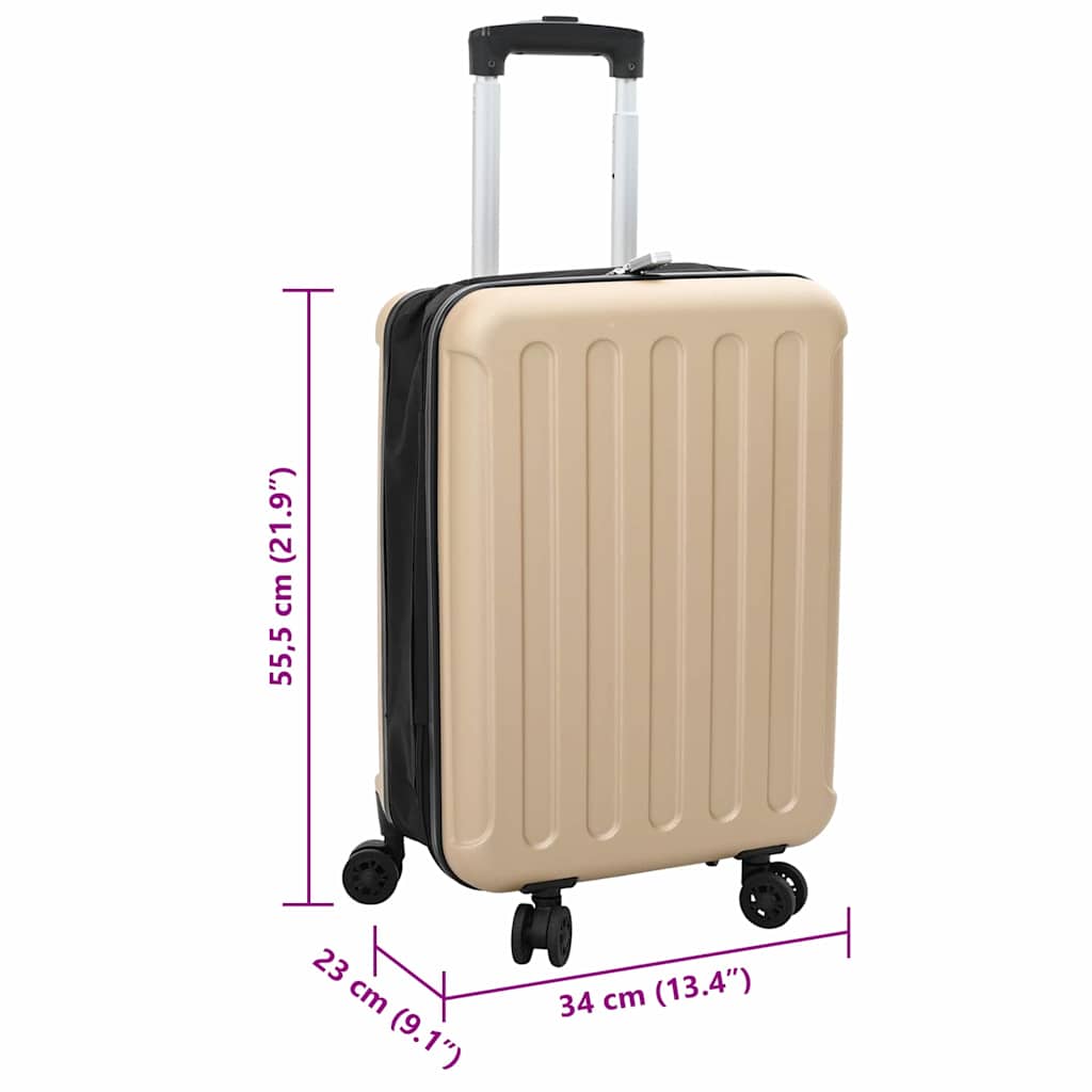 Βαλίτσα με κλειδαριά Μπρονζέ 34 x 23 x 55.5 εκ. ΑΒΣ Πλαστικό