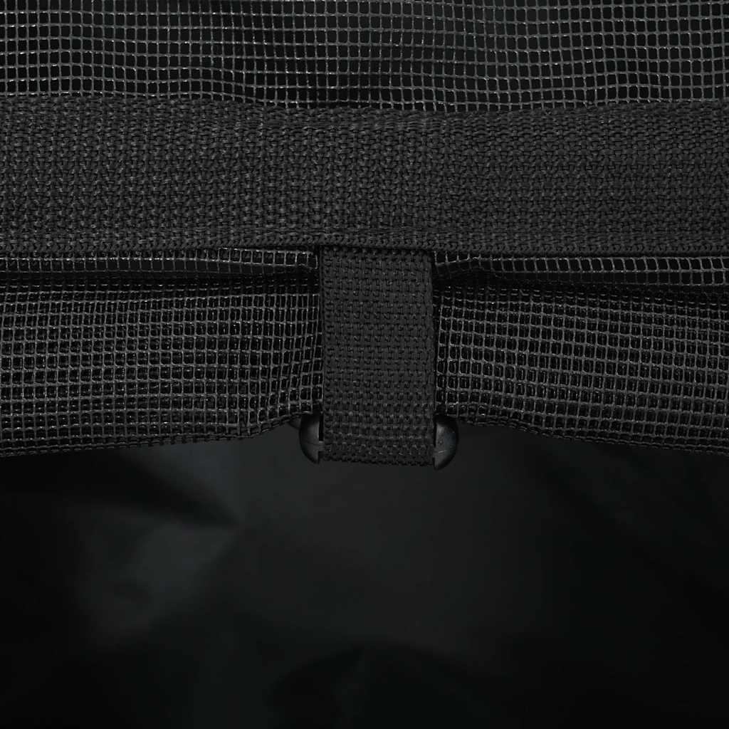 Καρότσι Κατοικίδιων 3 σε 1 Μαύρο Ύφασμα Oxford 48x32x(57-106) εκ. - Pakobazaar