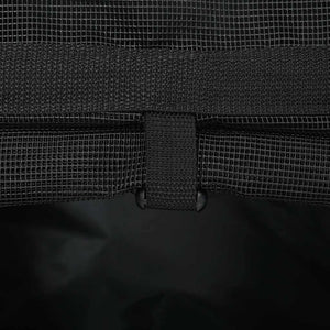Καρότσι Κατοικίδιων 3 σε 1 Μαύρο Ύφασμα Oxford 48x32x(57-106) εκ. - Pakobazaar