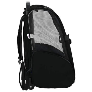 Καρότσι Κατοικίδιων 3 σε 1 Μαύρο Ύφασμα Oxford 48x32x(57-106) εκ. - Pakobazaar