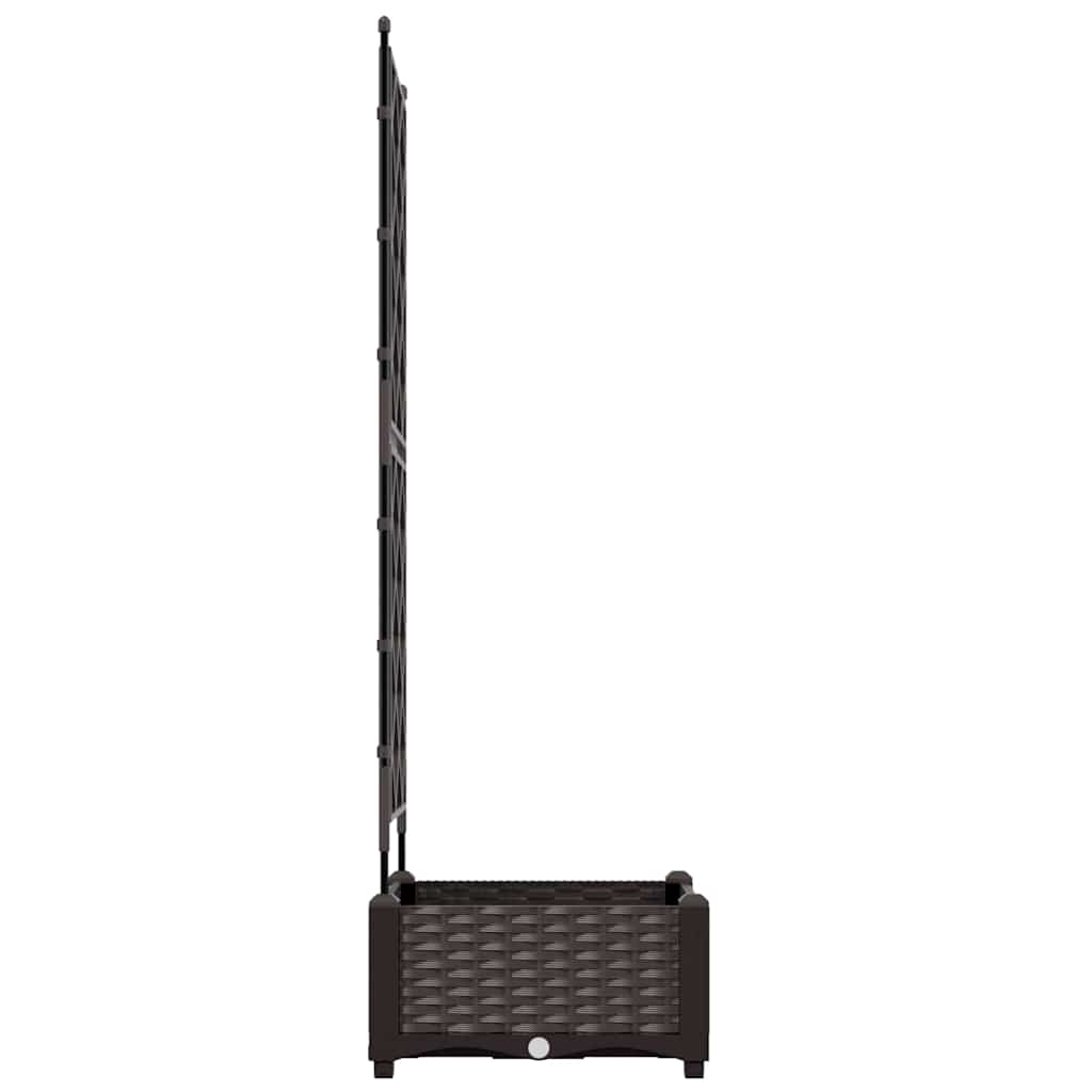 Γλάστρα Κήπου Καφέ 40 x 40 x 125,5 εκ. Πλαστικό