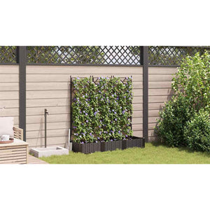 Γλάστρα Κήπου 3 pcs Καφέ 120 x 40 x 125,5 εκ. Ατσάλι - Pakobazaar