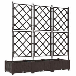 Γλάστρα Κήπου 3 pcs Καφέ 120 x 40 x 125,5 εκ. Ατσάλι - Pakobazaar