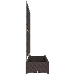 Γλάστρα Κήπου 3 pcs Καφέ 120 x 40 x 125,5 εκ. Ατσάλι - Pakobazaar