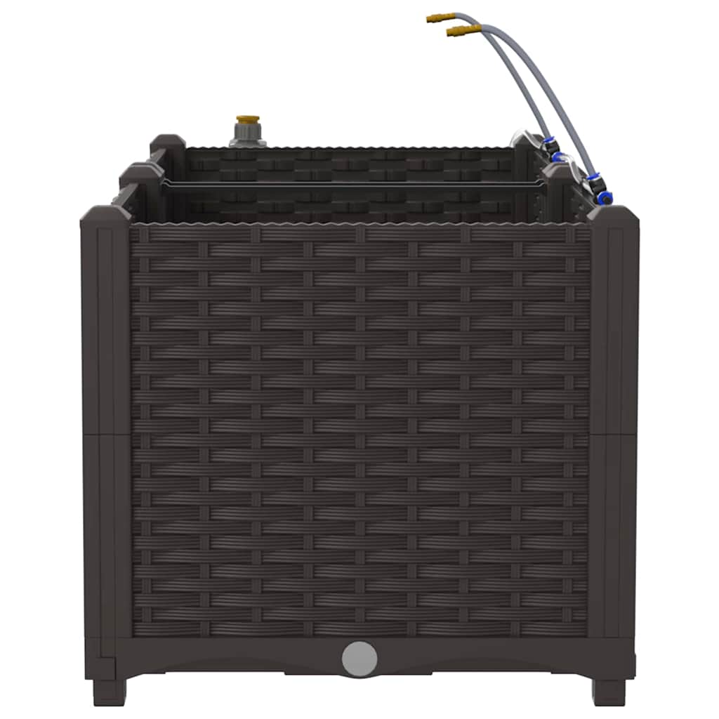 Γλάστρα Κήπου 2 pcs Καφέ Ατσάλι - Pakobazaar