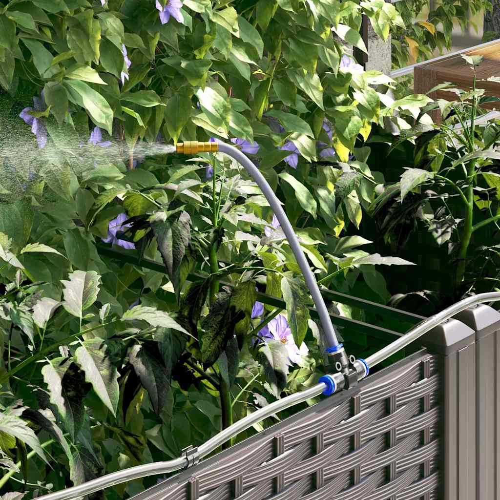 Γλάστρα Κήπου Καφέ 40 x 40 x 142 cm Ατσάλι - Pakobazaar