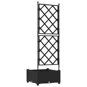 Γλάστρα Κήπου Μαύρο 40 x 40 x 125,5 εκ. PP