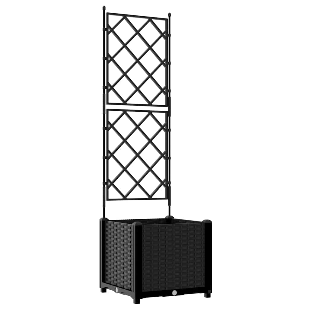 Γλάστρα Κήπου Μαύρο 40 x 40 x 143 εκ. PP - Pakobazaar