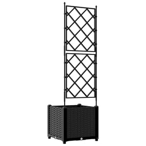 Γλάστρα Κήπου Μαύρο 40 x 40 x 143 εκ. PP - Pakobazaar