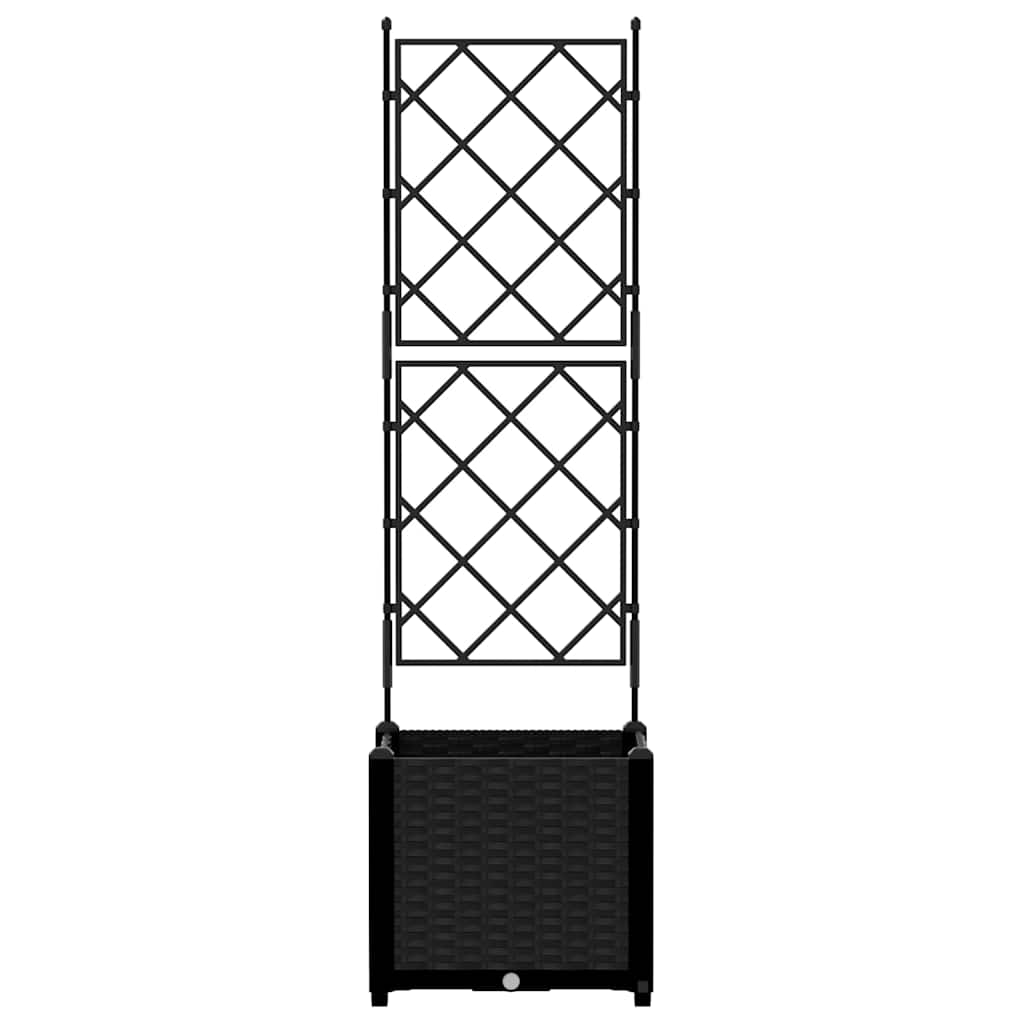 Γλάστρα Κήπου Μαύρο 40 x 40 x 143 εκ. PP - Pakobazaar