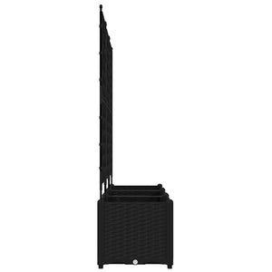 Γλάστρα Κήπου 3 pcs Μαύρο 120 x 40 x 143 εκ. Ατσάλι - Pakobazaar