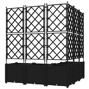 Γλάστρα Κήπου 5 pcs Μαύρο 120 x 120 x 143 εκ. Ατσάλι - Pakobazaar
