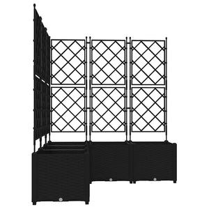 Γλάστρα Κήπου 5 pcs Μαύρο 120 x 120 x 143 εκ. Ατσάλι - Pakobazaar