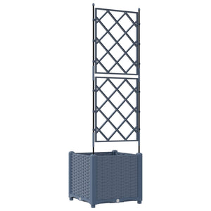 Γλάστρα Κήπου Γκρι 40 x 40 x 143 εκ. PP