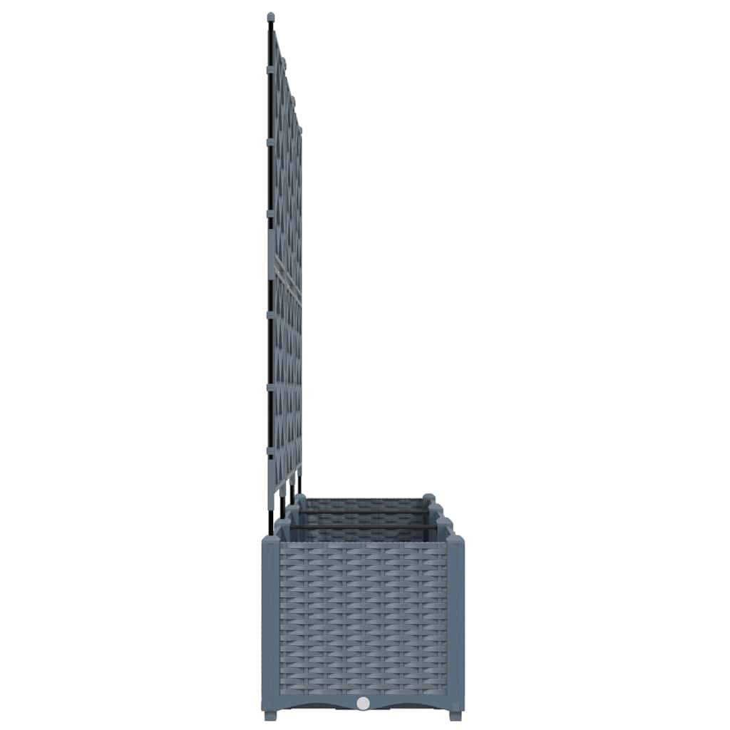 Γλάστρα Κήπου 3 pcs Ανοιχτό Γκρι 120 x 40 x 143 εκ. Ατσάλι - Pakobazaar
