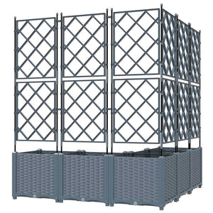 Γλάστρα Κήπου 5 τμχ. Ανοιχτό Γκρι 120 x 120 x 143 εκ. PP