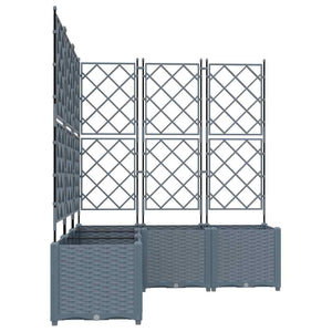 Γλάστρα Κήπου 5 τμχ. Ανοιχτό Γκρι 120 x 120 x 143 εκ. PP