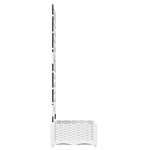 Γλάστρα Κήπου Λευκό 40 x 40 x 125,5 εκ. PP