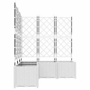 Γλάστρα Κήπου 5 τμχ. Λευκό 120 x 120 x 143 εκ. PP