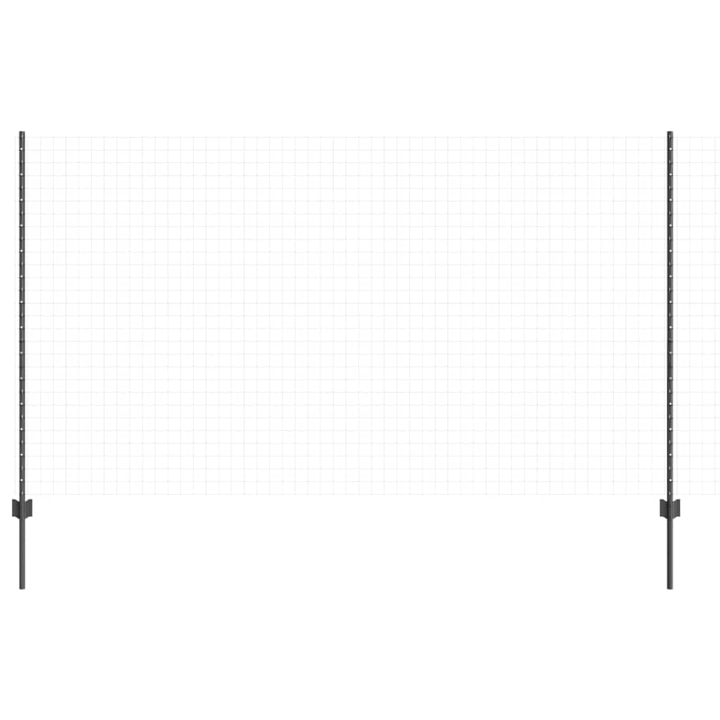 Στύλος Περιφράξεων 5 pcs Γκρι 140 cm Ατσάλι - Pakobazaar