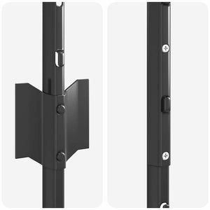 Ενσωματωμένος Πόλος Φράχτη 11 τεμ. Γκρι 200 cm
