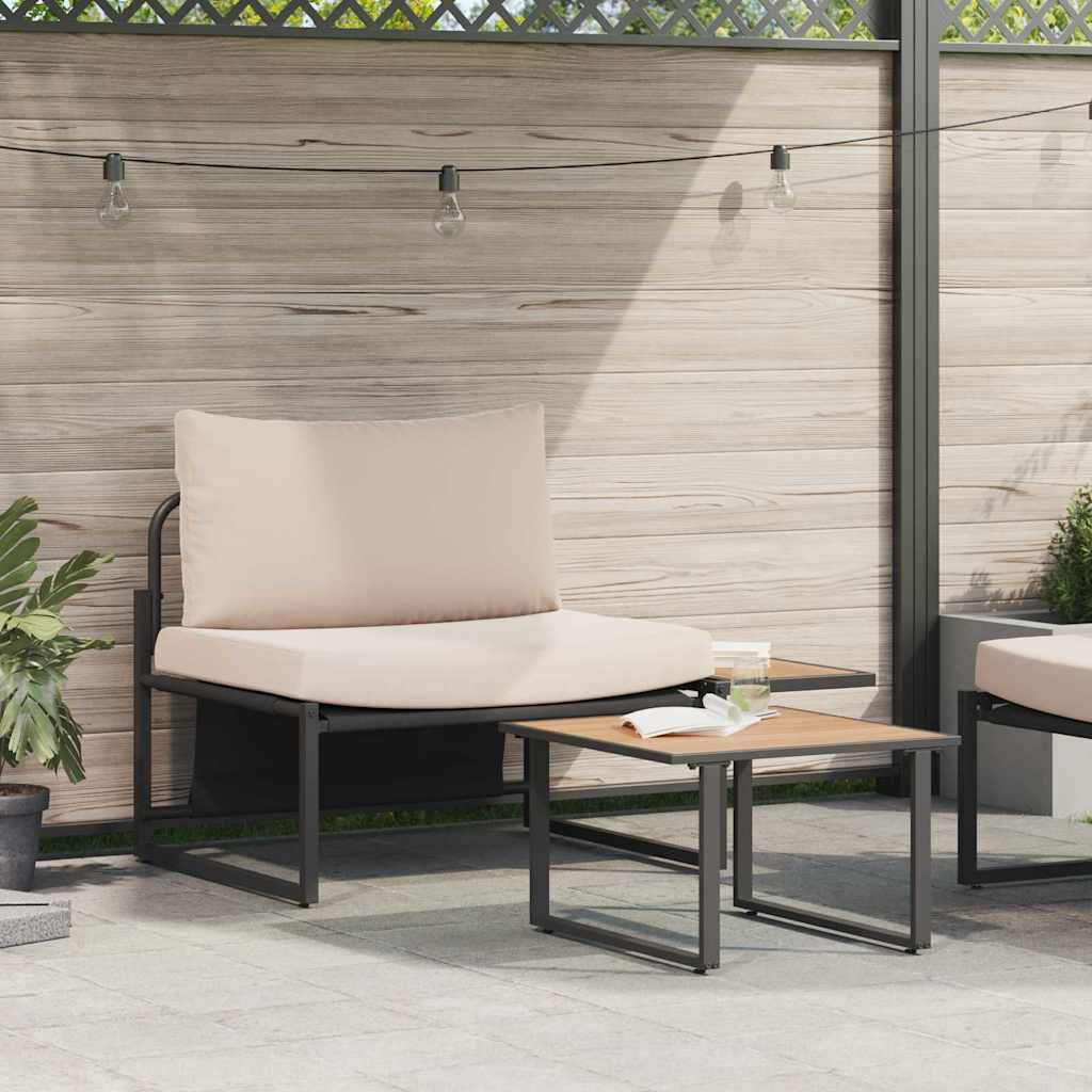 Σετ Καναπέ Κήπου 2 pcs Taupe Ατσάλι