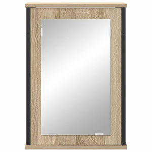 Ντουλάπα Καθρέφτη με ράφι με πόρτα Δρύς Sonoma 42 x 12 x 60 εκ. - Pakobazaar