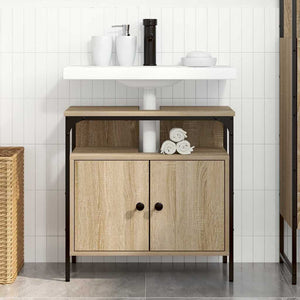 Ντουλάπι Μπάνιου Μπεζ 60 x 30 x 60 cm Επεξεργασμένο ξύλο - Pakobazaar
