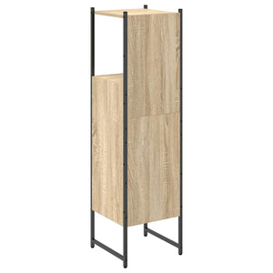 Ντουλάπι Μπάνιου Μπεζ 33 x 33 x 120,5 εκ. Επεξεργασμένο ξύλο
